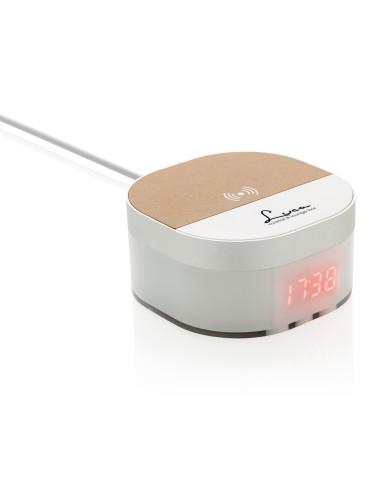 Orologio digitale con ricarica wireless 5W Aria