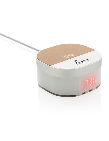 Orologio digitale con ricarica wireless 5W Aria