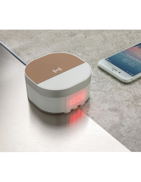Orologio digitale con ricarica wireless 5W Aria