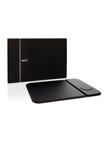 Tappetino mouse 3in1 con ricarica wireless 15W in rPET RCS