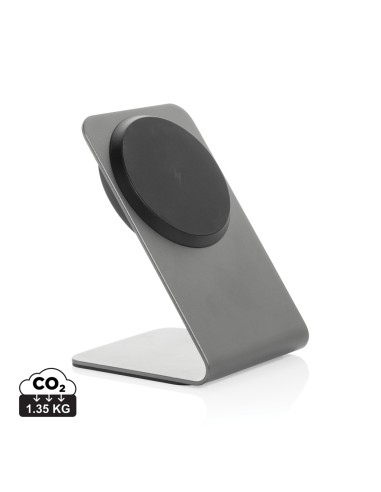 Supporto magnetico Terra con ricarica 15W in rAlluminio