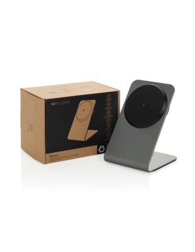 Supporto magnetico Terra con ricarica 15W in rAlluminio