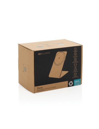 Supporto magnetico Terra con ricarica 15W in rAlluminio