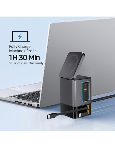 Caricatore GaN 105W cavo retrattile Urban Vitamin Sacramento