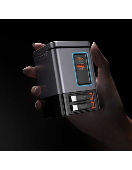 Caricatore GaN 105W cavo retrattile Urban Vitamin Sacramento