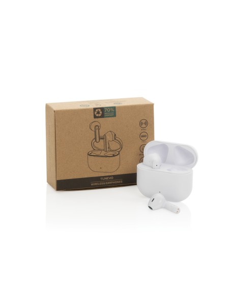 Auricolari wireless Tunevo in plastica riciclata RCS