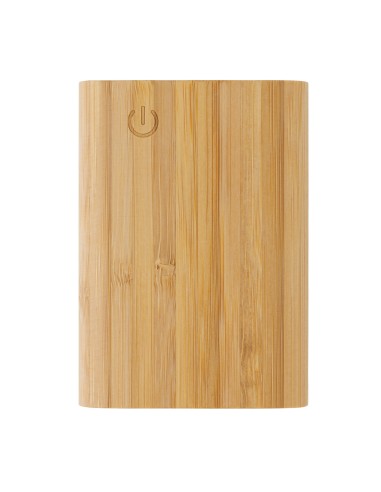 Powerbank da 5.000 mAh in bambù