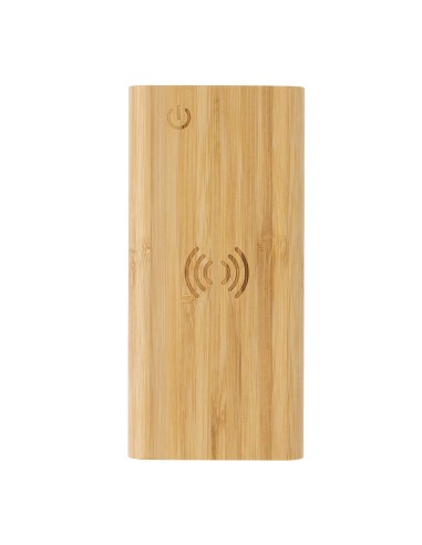 Powerbank wireless 8000 mAh 5W in bambù