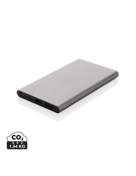 Powerbank da 4000 mAh in pla/alu riciclati RCS con Type-C