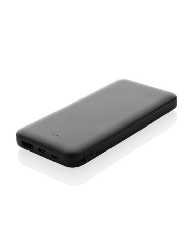 Powerbank Lockhart RCS in plastica riciclata 10.000 con cavi