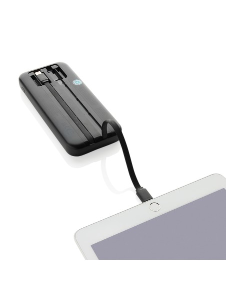 Powerbank 10.000 mAh Turbopack cavi integrati in rABS RCS