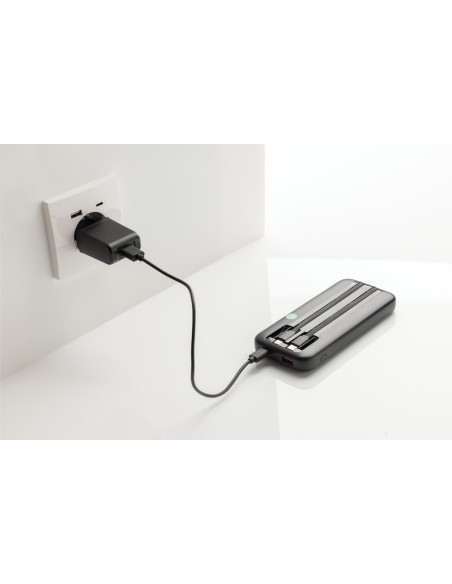 Powerbank 10.000 mAh Turbopack cavi integrati in rABS RCS