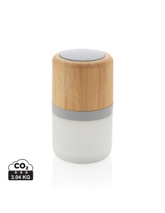 Speaker 3W in bambù con luce