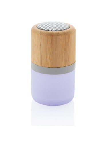 Speaker 3W in bambù con luce