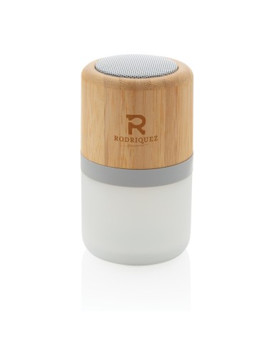 Speaker 3W in bambù con luce