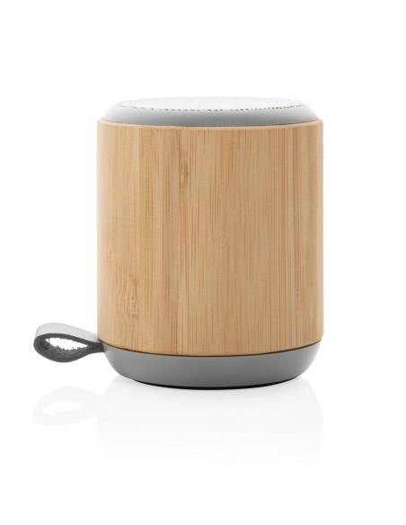 Speaker wireless 3W in bambù e tessuto