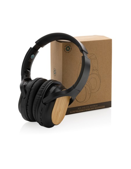 Cuffie wireless pieghevoli Elite RCS in bambù
