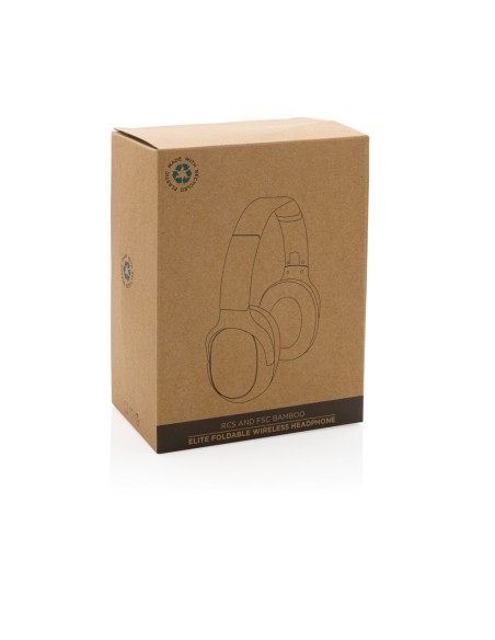 Cuffie wireless pieghevoli Elite RCS in bambù