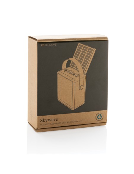 Speaker wirelss 12W solare Skywave in plastica riciclata RCS