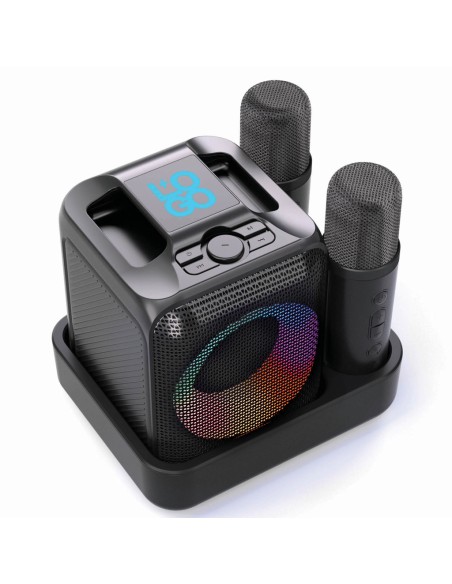 Karaoke con doppio microfono Singvibe in plastica RCS