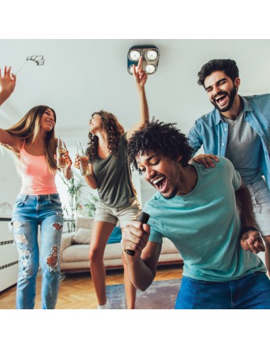 Karaoke con doppio microfono Singvibe in plastica RCS