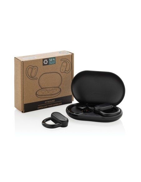 Auricolari Fitsound TWS open ear in plastica riciclata RCS
