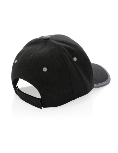 Cappellino contrast 6 pannelli in rCotone Impact AWARE™ 280g
