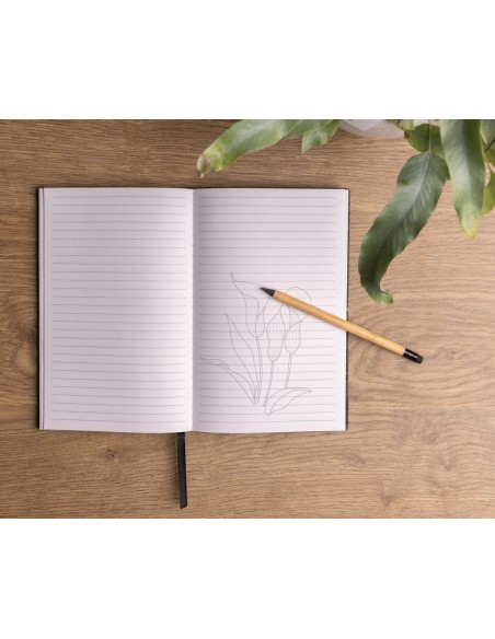 Penna infinity in bambù con gomma