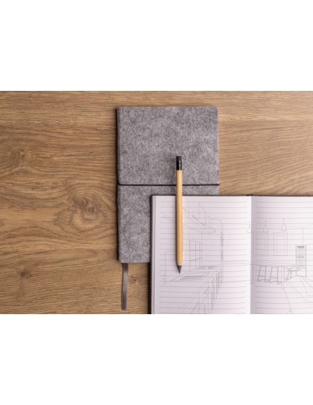 Penna infinity in bambù con gomma