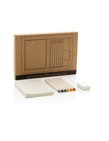 Set di 6 matite colorate infinity Micky con blocchetto GRS