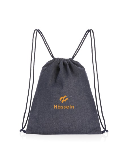 Zaino con coulisse in denim riciclato Impact AWARE™