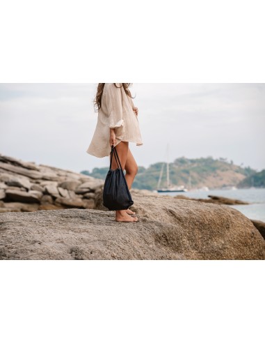 Zaino con coulisse in denim riciclato Impact AWARE™