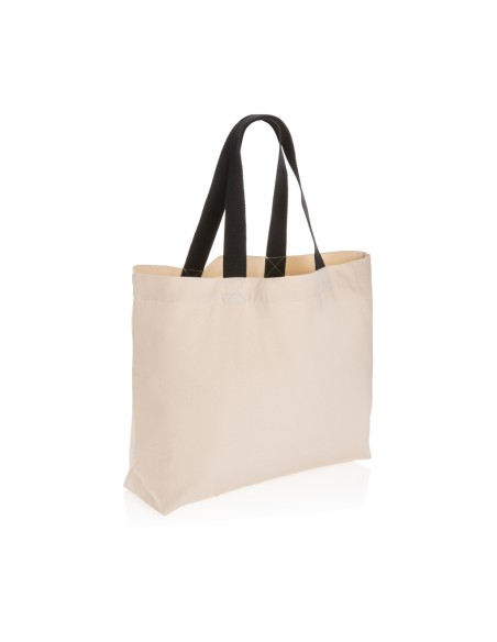 Shopper grande in canvas riciclato 240 gm2 non tinto Impact