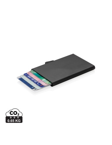 Porta carte di credito RFID in alluminio C-Secure