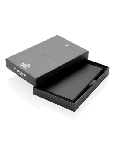 Porta carte di credito RFID in alluminio C-Secure