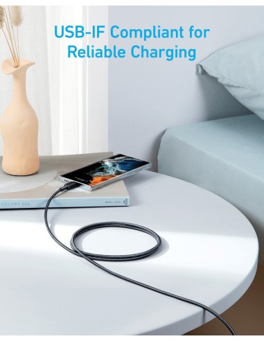 Cavo 60W Anker da 1,8 m da type C a type C