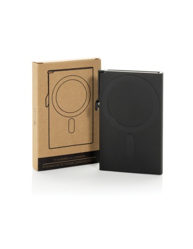 Porta carte magnetico RFID in alluminio per smartphone
