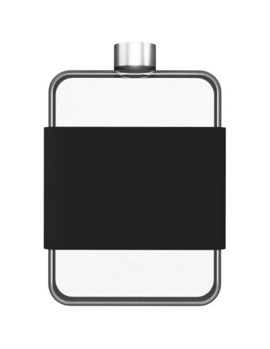 Borraccia con custodia in silicone da 450 ml piatta in Tritan SCX.design D20