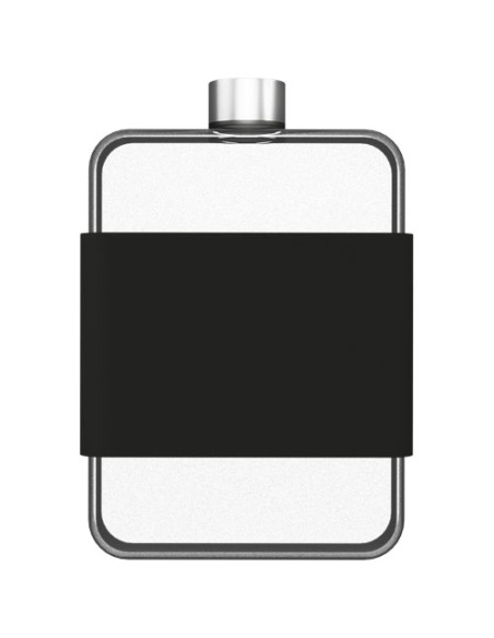 Borraccia con custodia in silicone da 450 ml piatta in Tritan SCX.design D20