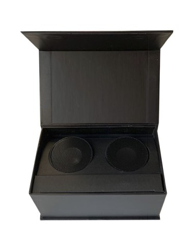 Coppia di speaker stereo luminosi SCX.design S40 con base