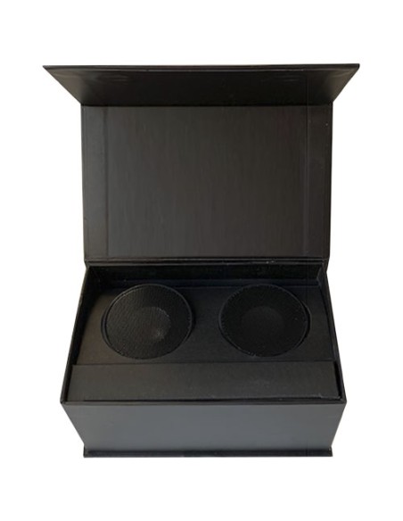 Coppia di speaker stereo luminosi SCX.design S40 con base