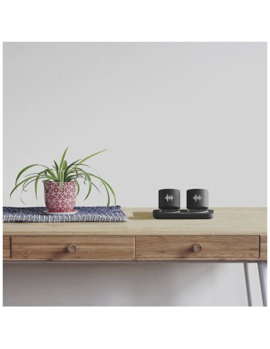 Coppia di speaker stereo luminosi SCX.design S40 con base