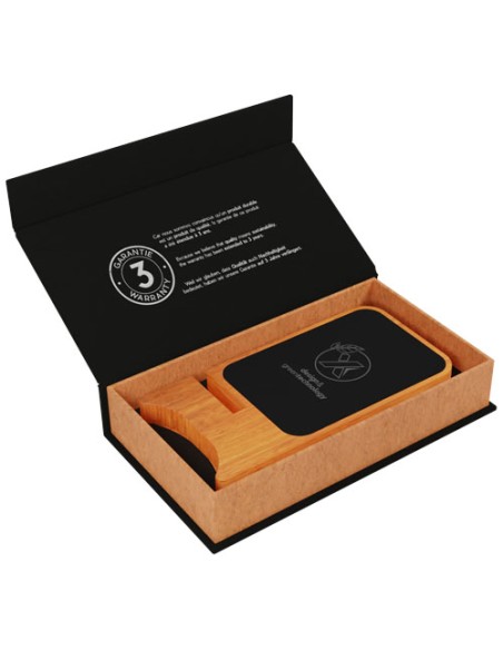 Supporto in legno wireless, luminoso, da 10 W SCX.design W16