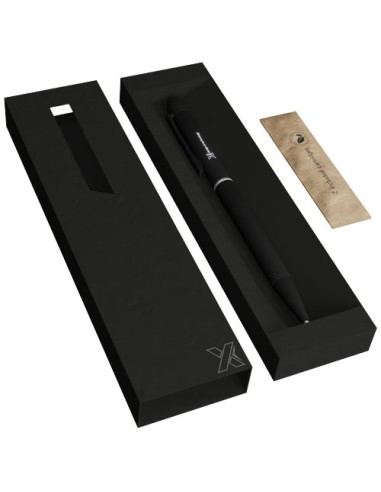Penna a sfera in materiale antibatterico con logo luminoso SCX.design B10 