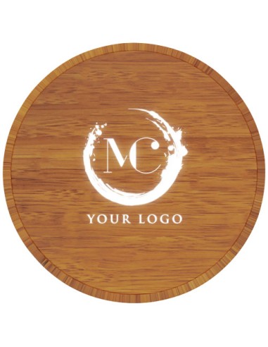 Stazione di ricarica wireless da 10 W con logo luminoso SCX.design W23