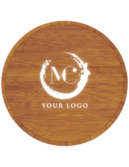 Stazione di ricarica wireless da 10 W con logo luminoso SCX.design W23