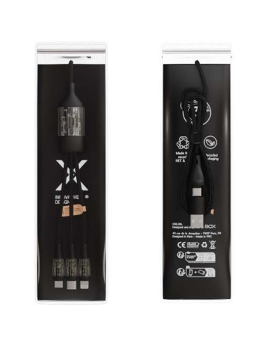 Cavo di ricarica rapida 5 in 1 da 100 W/5 A con display digitale SCX.design C50