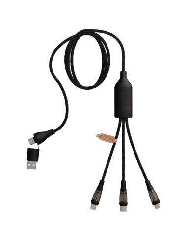 Cavo di ricarica rapida 5 in 1 da 100 W/5 A con display digitale SCX.design C50