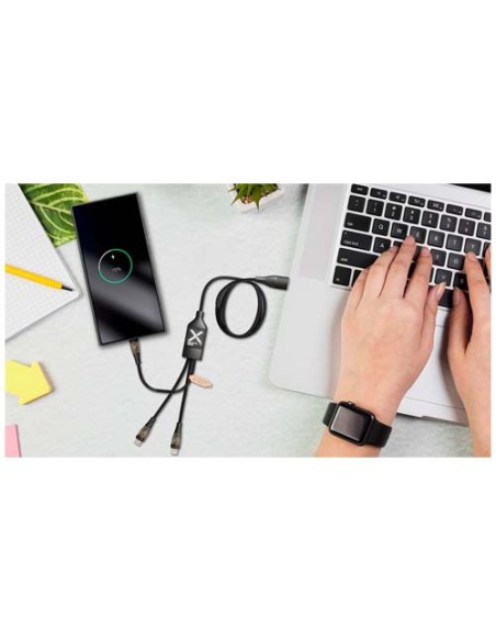 Cavo di ricarica rapida 5 in 1 da 100 W/5 A con display digitale SCX.design C50