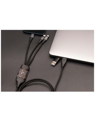 Cavo di ricarica rapida 5 in 1 da 100 W/5 A con display digitale SCX.design C50